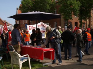 Infostand SJD-Die Falken / Unterbezirk Nordniedersachsen