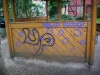 beschmiertes Häuschen beschmiertes Häuschen